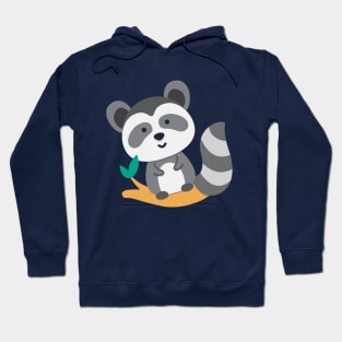 Cute raccoon, funny racoon, kawaii racon Hoodie